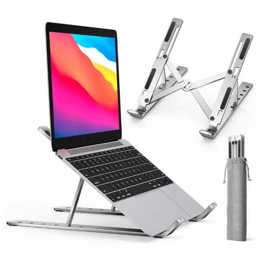 SOPORTE METALICO PLEGABLE PORTA NOTEBOOK/TABLET