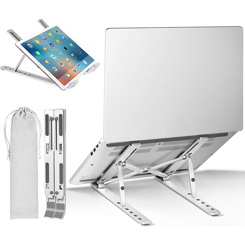 SOPORTE METALICO PLEGABLE PORTA NOTEBOOK/TABLET