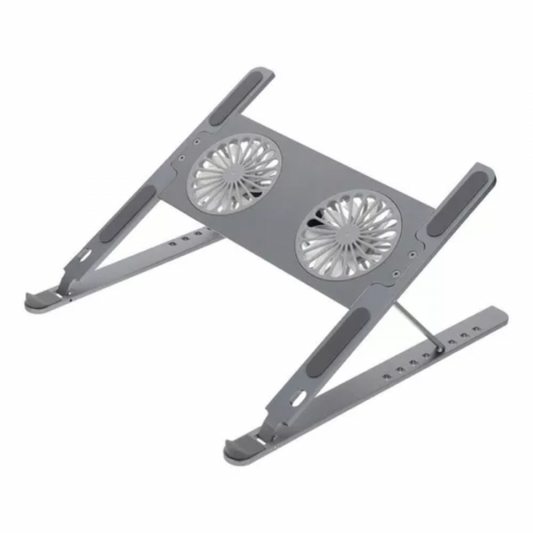 SOPORTE PLEGABLE PARA NOTEBOOK ALUMINIO CON COOLER