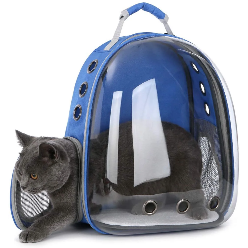 Mochila Transportadora Mascotas Gato Perro Capsula Burbuja