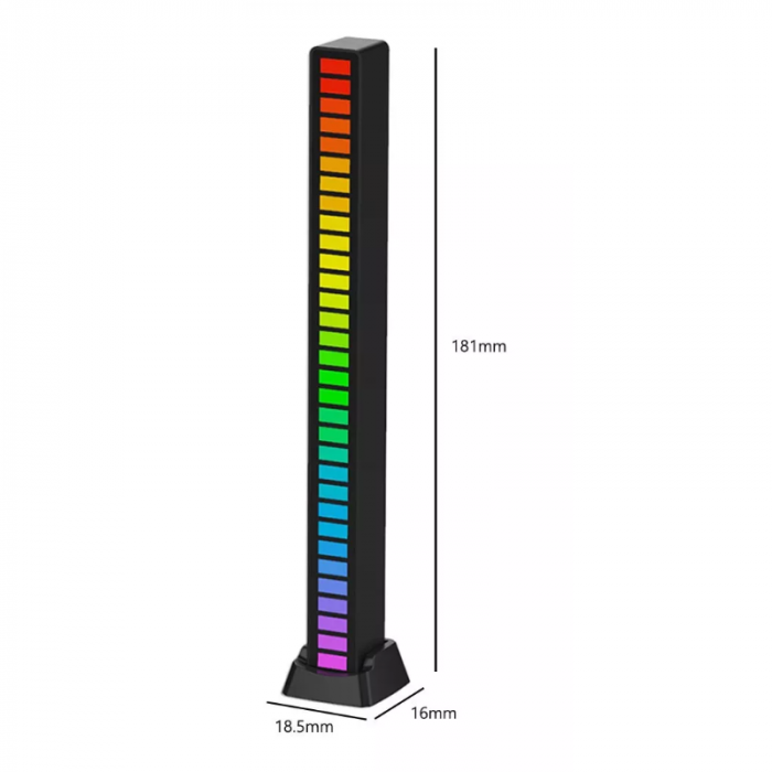 TORRE LED RGB AUDIORITMICA